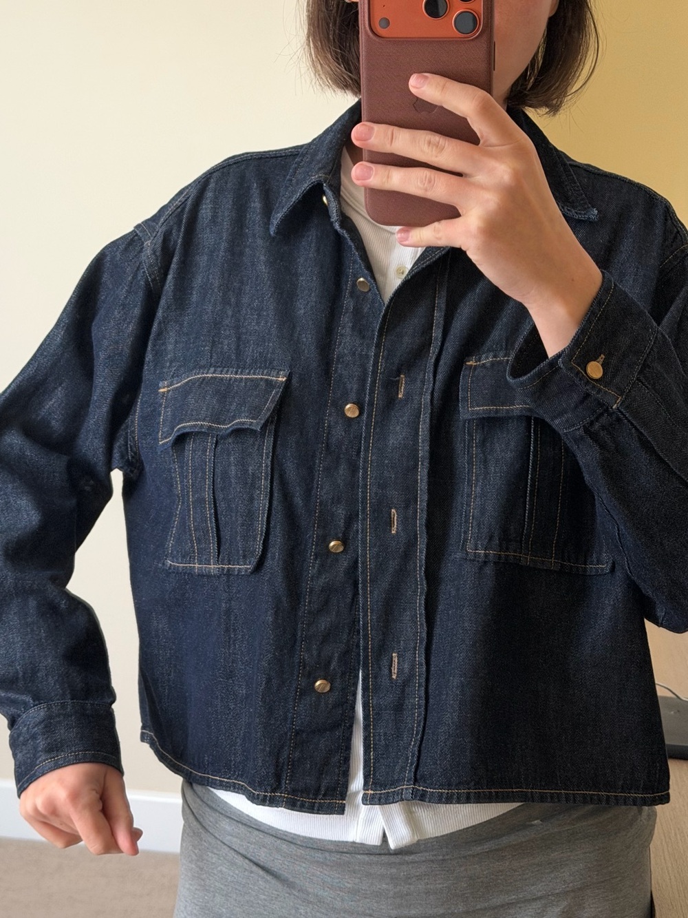 Massimo Dutti Dark Indigo Denim Jacket